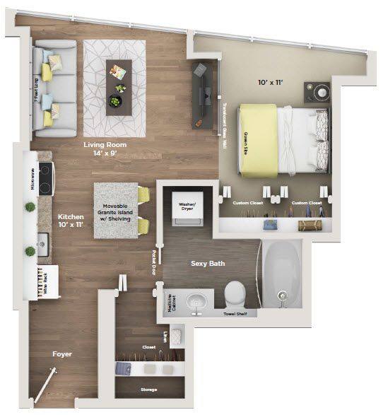 Apartment for rent at 800 Tower City Club, 800 S 4th St, Louisville, KY 40203