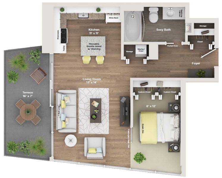 Apartment for rent at 800 Tower City Club, 800 S 4th St, Louisville, KY 40203