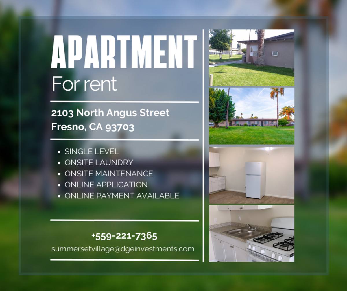 Apartment for rent at 2103 N Angus St, Fresno, CA 93703
