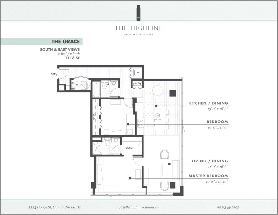 Apartment for rent at The Highline, 2223 Dodge St, Omaha, NE 68102
