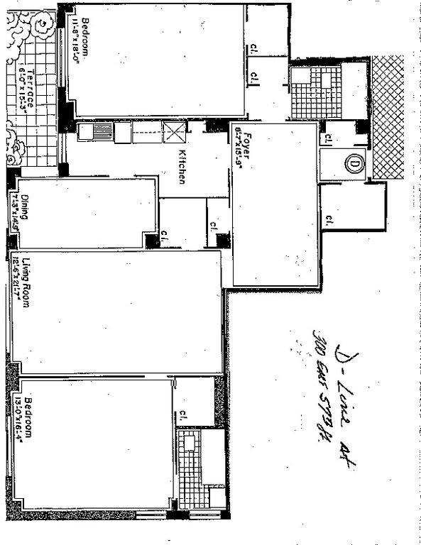 Apartment for rent at 300 E 57th St #14-D, New York, NY 10022