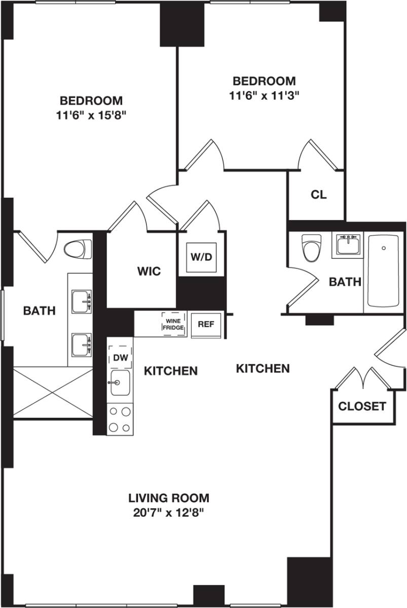 Apartment for rent at 431 W 37th St #11A, New York, NY 10001