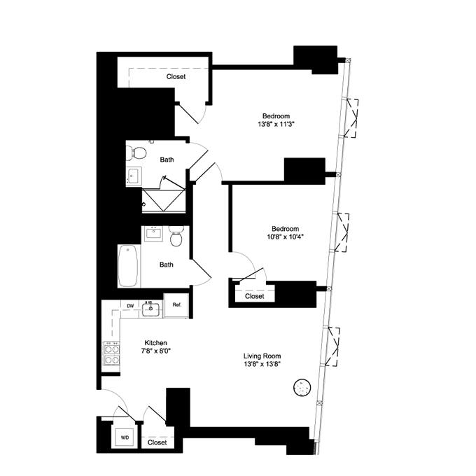 Apartment for rent at 50 E 28th St #22E, New York, NY 10016