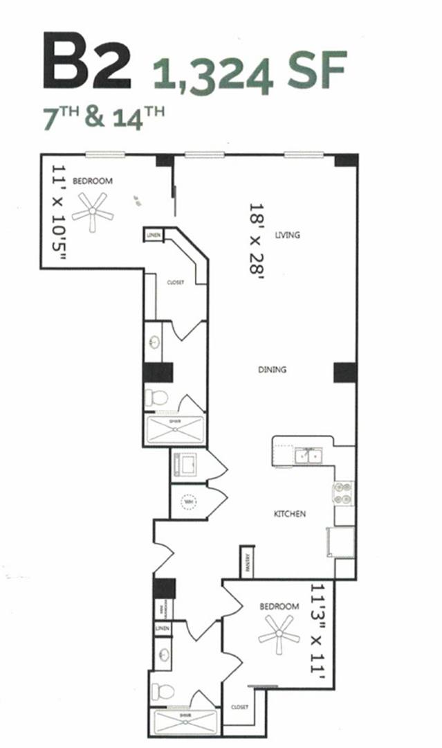 Apartment for rent at 1900 Pacific Ave, Dallas, TX 75201