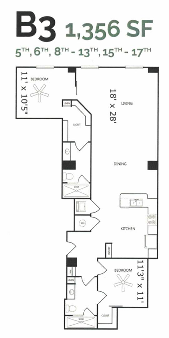 Apartment for rent at 1900 Pacific Ave, Dallas, TX 75201
