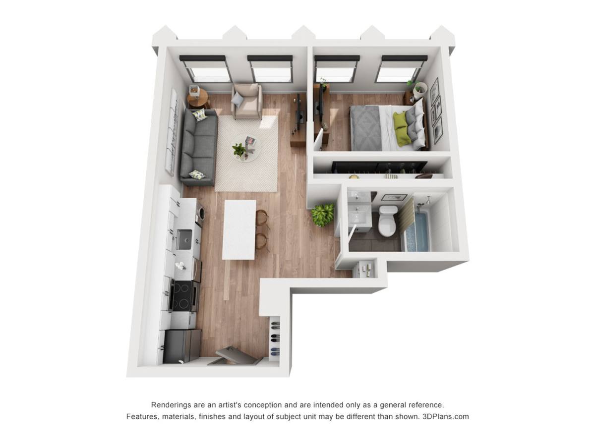 Apartment for rent at 3345 Wilshire Blvd, Los Angeles, CA 90005