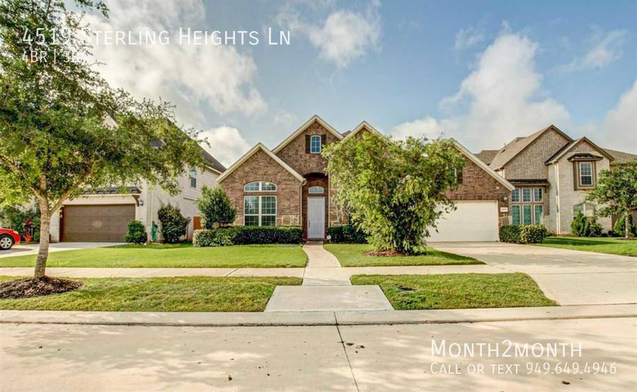 House for rent at 4519 Sterling Heights Lane, Sugar Land, TX 77479