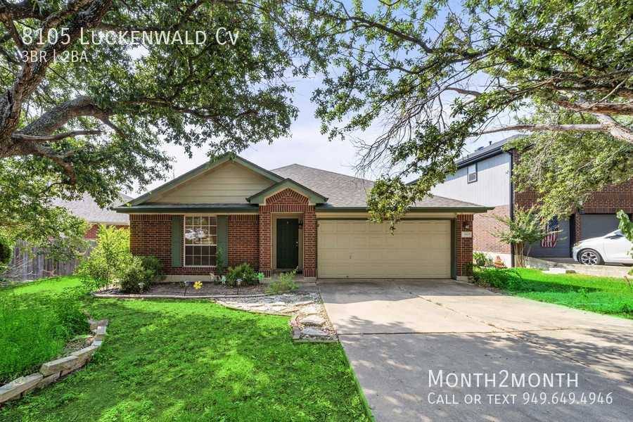 House for rent at 8105 Luckenwald Cove, Round Rock, TX 78681