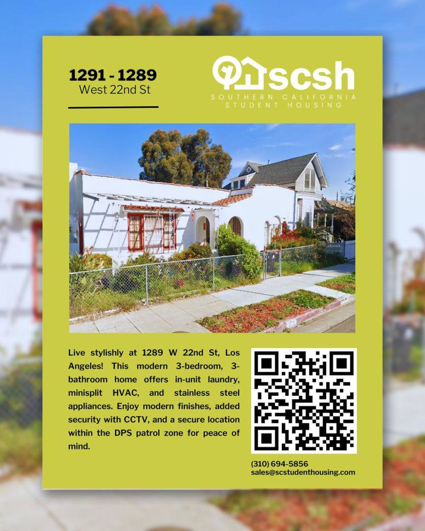 Apartment for rent at 1291 W 22nd St, Los Angeles, CA 90007
