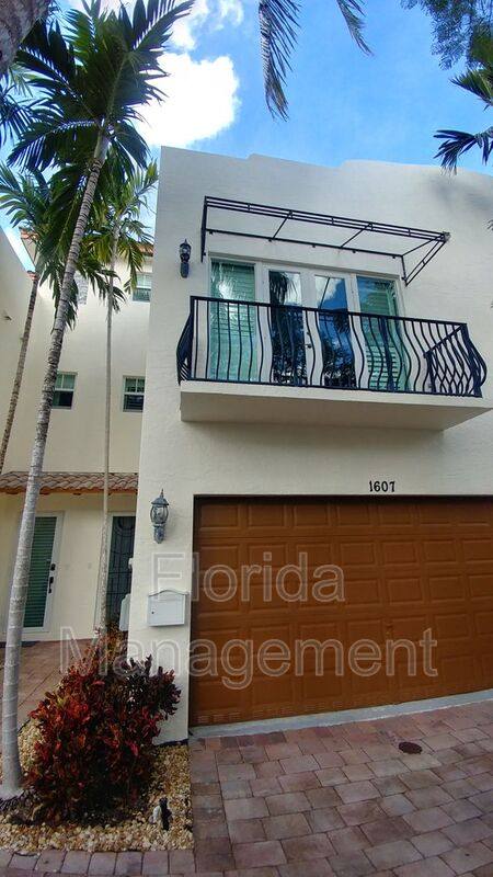 Townhouse for rent at 1607 NE 9 St, Fort Lauderdale, FL 33304