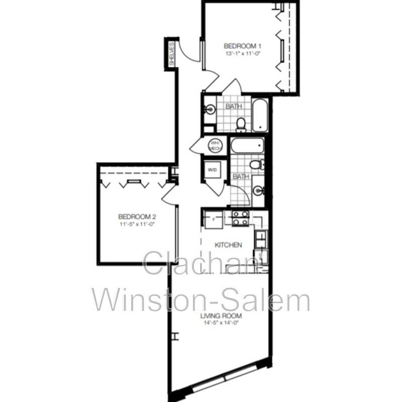 101 E Sixth St, Winston Salem, NC 27101 Apartment For Rent 1,425