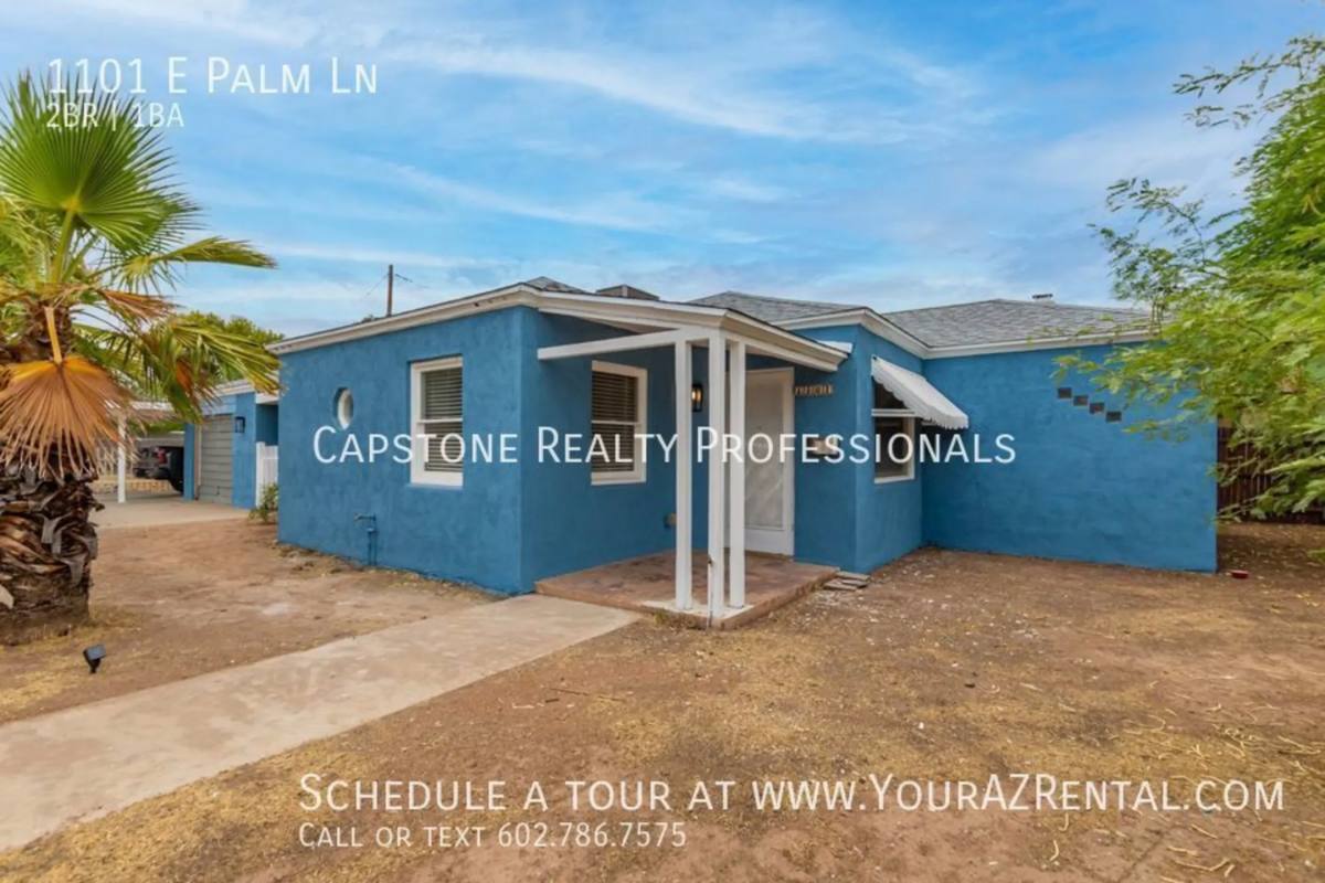 1101 E Palm Lane, Phoenix, AZ 85006 House For Rent 1,950