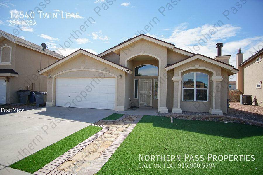 12540 Twin Leaf, El Paso, TX 79928 House For Rent 1,895