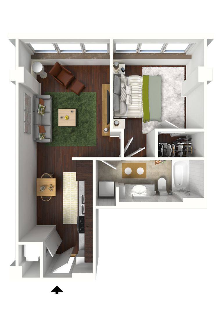 Apartment for rent at 411 N Akard St, Dallas, TX 75201