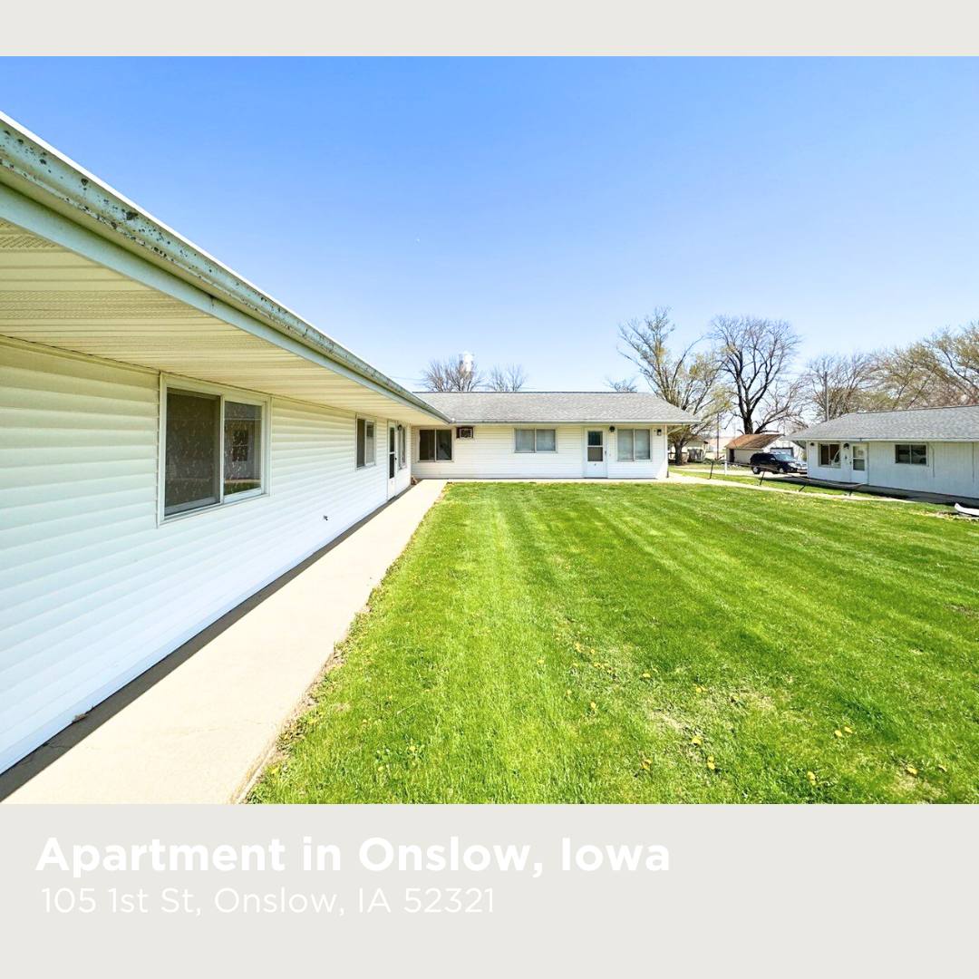 Apartment for rent at 105 1st St, Onslow, IA 52321
