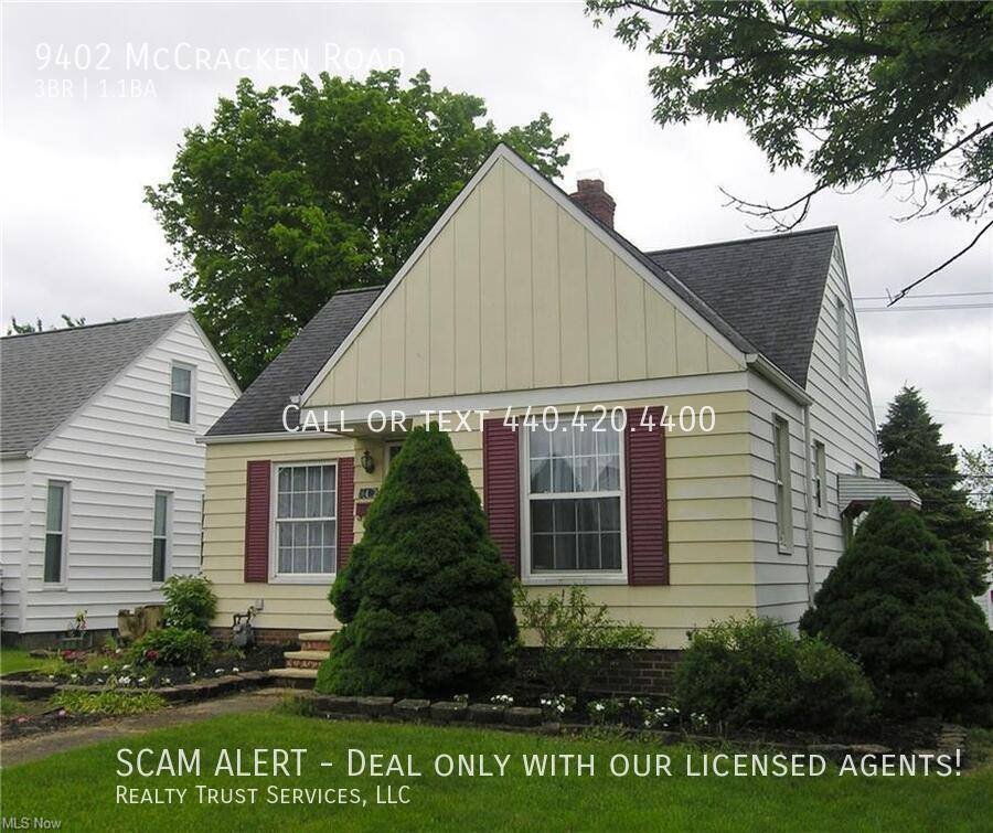 House for rent at 9402 McCracken Rd, Cleveland, OH 44125