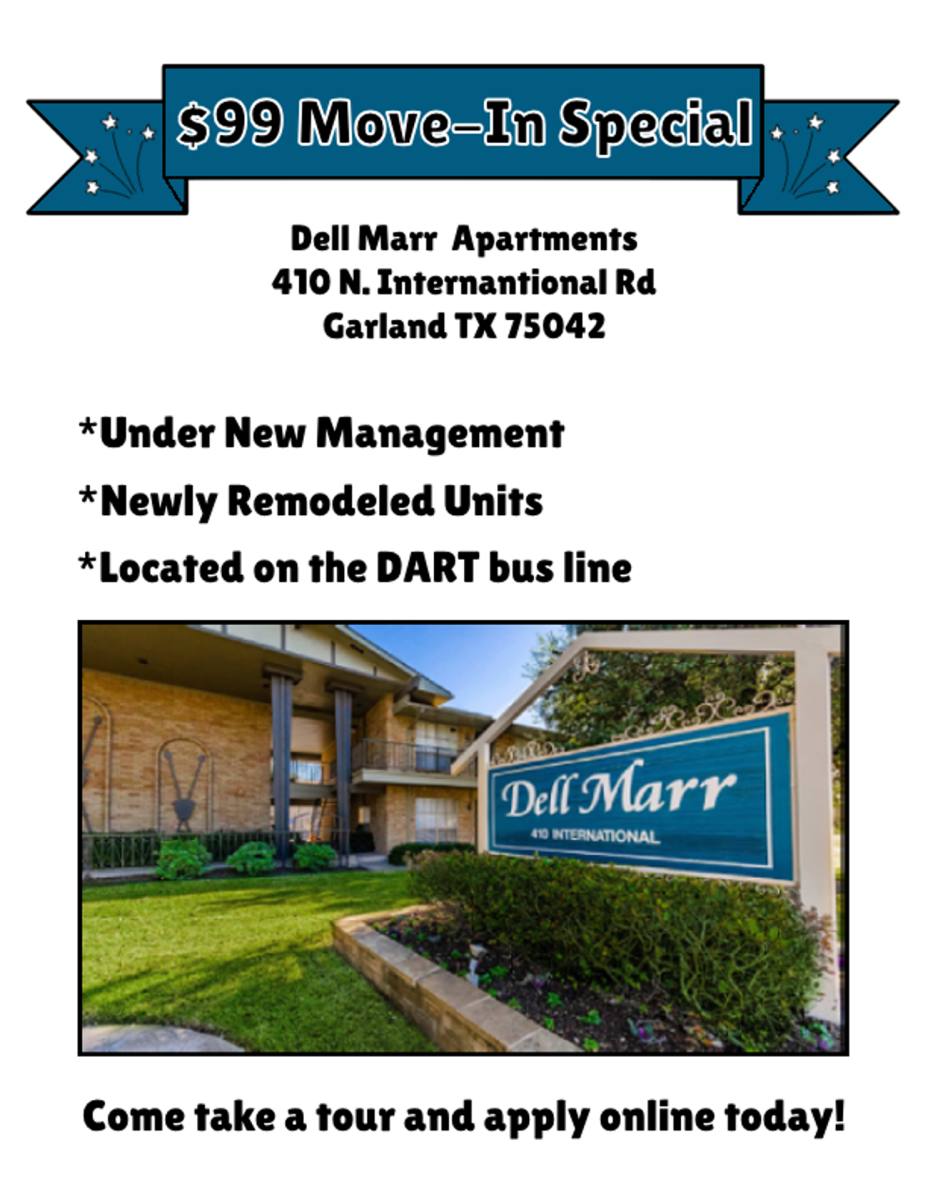 Apartment for rent at 410 N International Rd, Garland, TX 75042