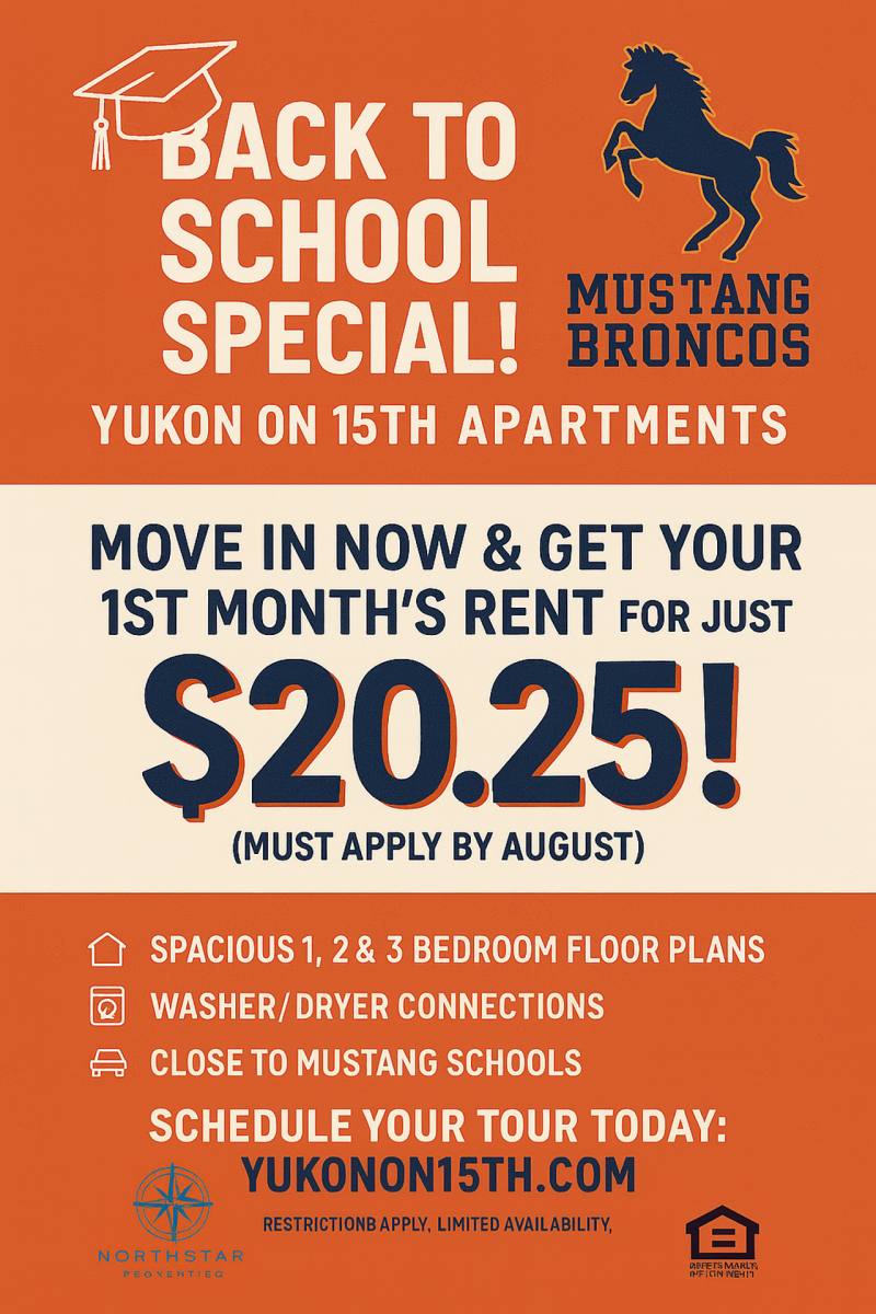 Apartment for rent at 11501 SW 15th St, Yukon, OK 73099