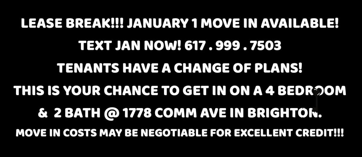 Apartment for rent at 1778 Commonwealth Ave #3A, Brighton, MA 02135