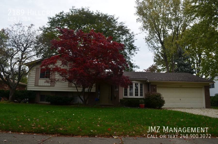 House for rent at 2189 Hillcrescent, Troy, MI 48085