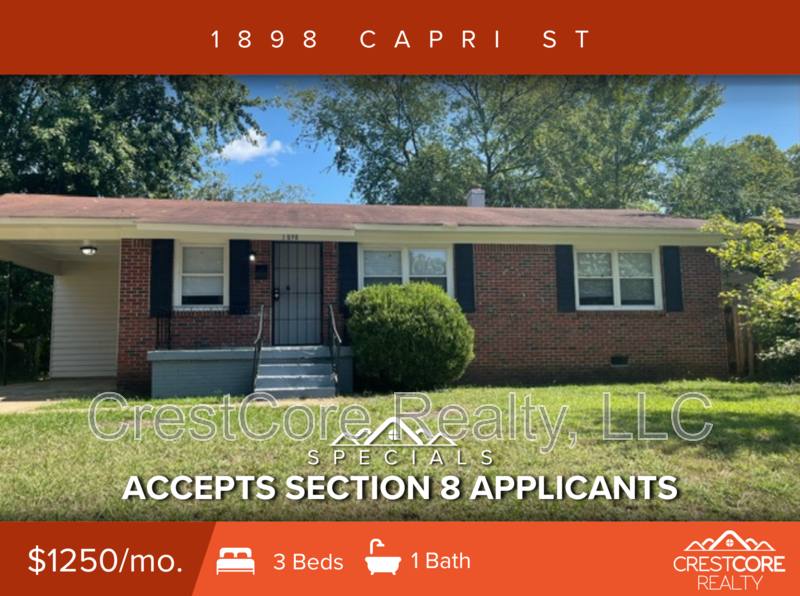 House for rent at 1898 Capri St, Memphis, TN 38117