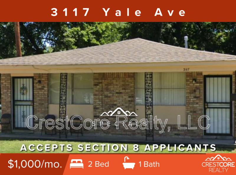 House for rent at 3117 Yale Ave, Memphis, TN 38112