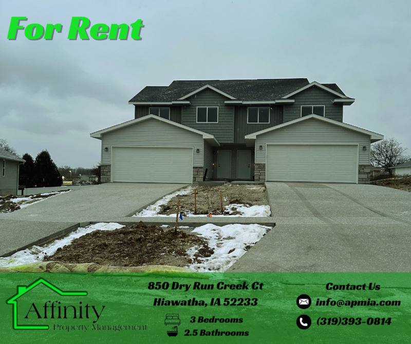 Townhouse for rent at 840 Dry Run Creek Court, Hiawatha, IA 52233