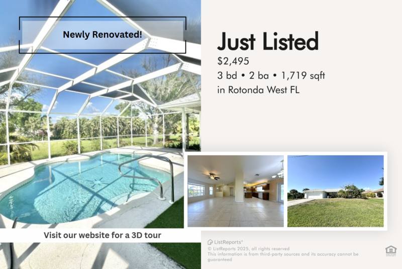 House for rent at 95 White Marsh Lane, Rotonda West, FL 33947