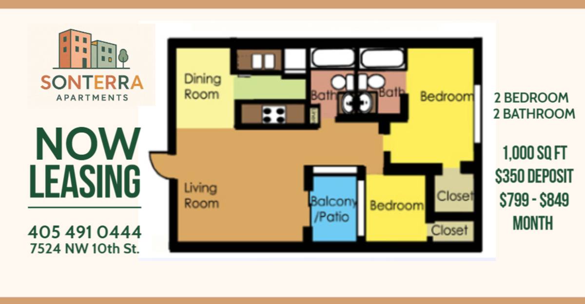 Apartment for rent at 7524 NW 10th St, Oklahoma City, OK 73127