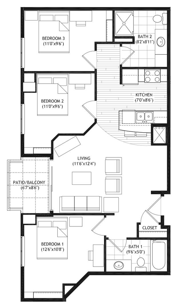 Apartment for rent at 1022 W Johnson St, Madison, WI 53715