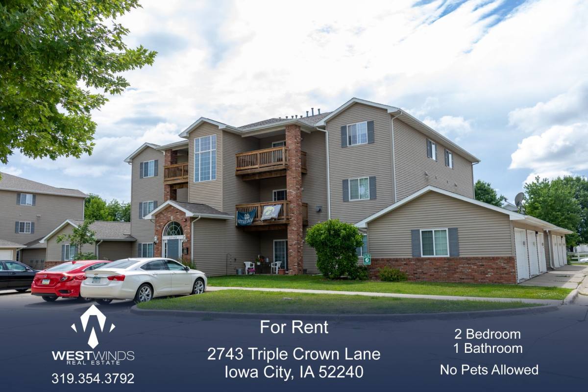 Condo for rent at 2743 Triple Crown Lane, Iowa City, IA 52240