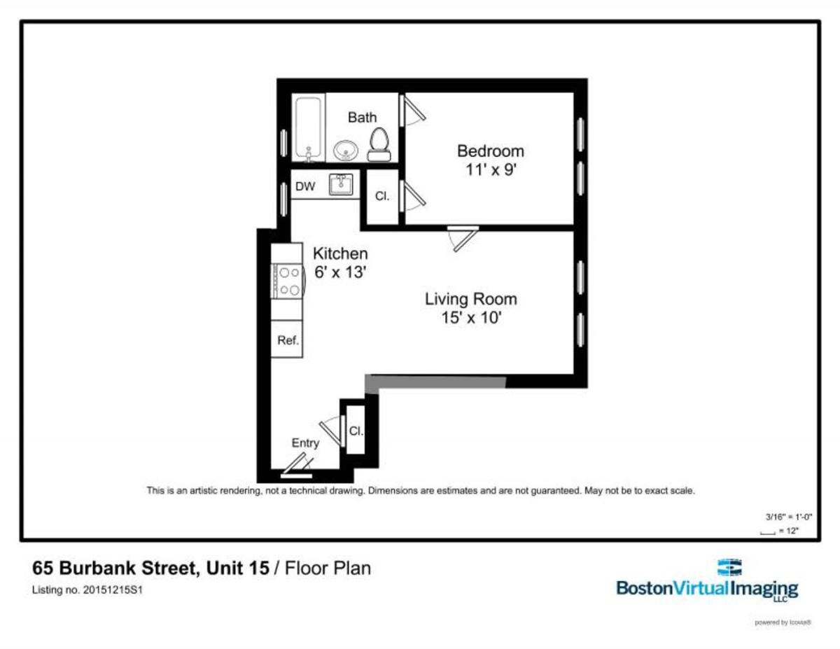 Apartment for rent at 65 Burbank #15R, Boston, MA 02115