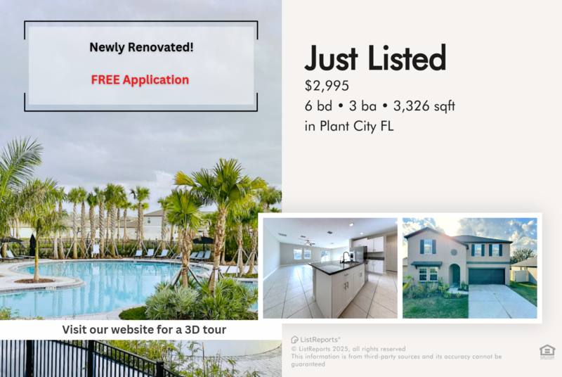 House for rent at 1434 Tahitian Sunrise Dr, Plant City, FL 33565