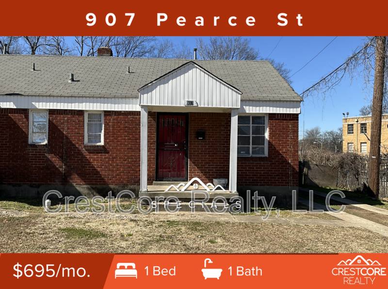 House for rent at 907 Pearce St, Memphis, TN 38107
