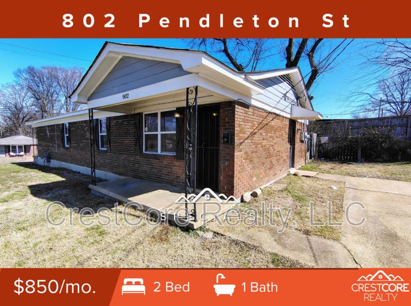 House for rent at 802 Pendleton St, Memphis, TN 38114