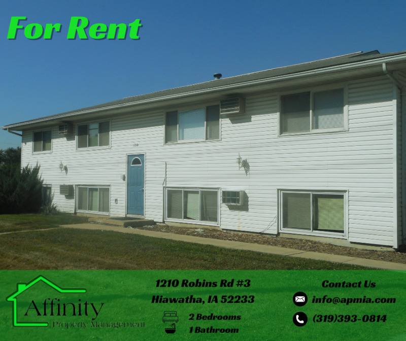 Apartment for rent at 1210 Robins Rd #1, Hiawatha, IA 52233