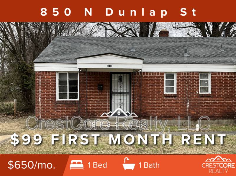 House for rent at 850 N Dunlap St, Memphis, TN 38107