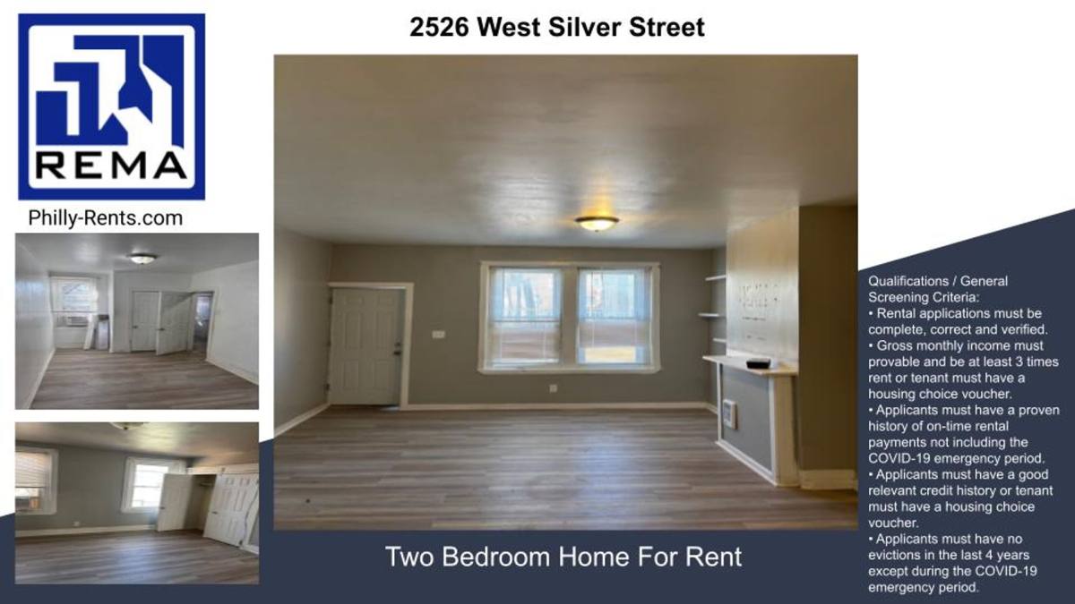 House for rent at 2526 W Silver St, Philadelphia, PA 19132