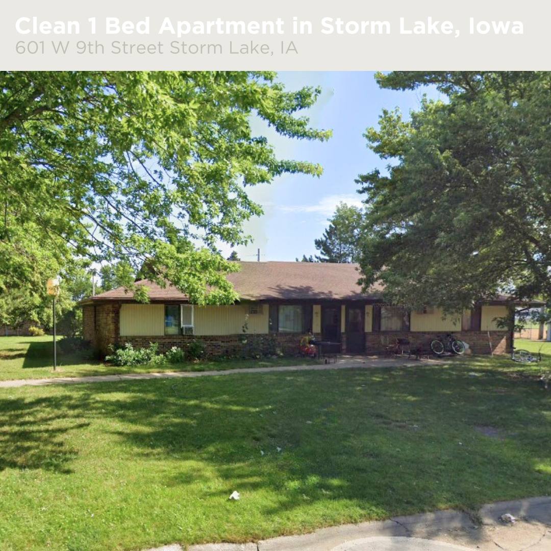 Apartment for rent at 601 W 9th St, Storm Lake, IA 50588