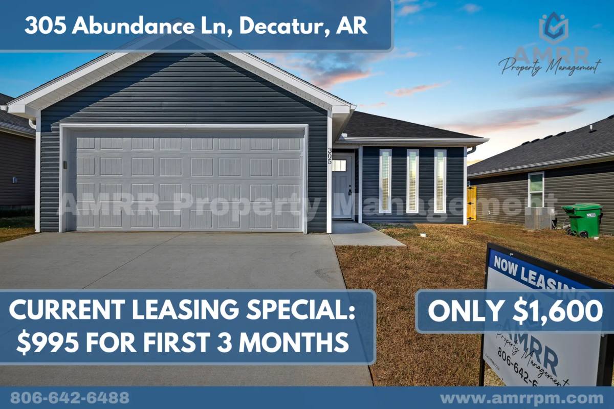 House for rent at 305 Abundance Lane, Decatur, AR 72722