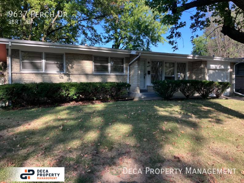 House for rent at 9637 Perch Dr, Saint Louis, MO 63136
