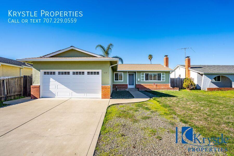 House for rent at 419 Blanco St, American Canyon, CA 94503