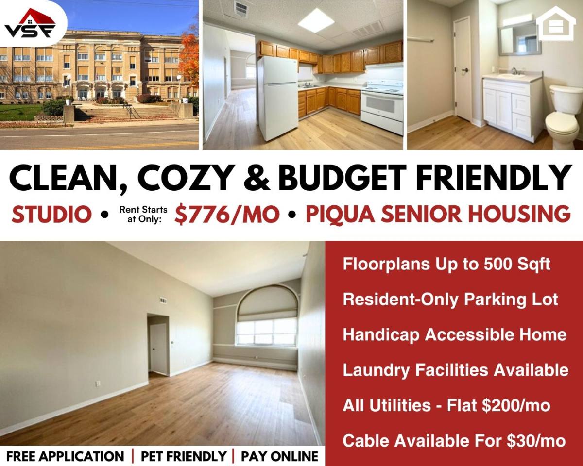 Apartment for rent at 316 N College St, Piqua, OH 45356