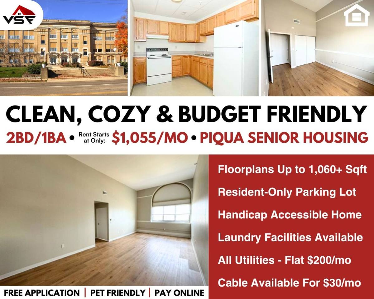 Apartment for rent at 316 N College St, Piqua, OH 45356