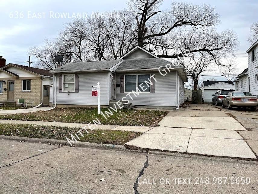 House for rent at 636 E Rowland Ave, Madison Heights, MI 48071