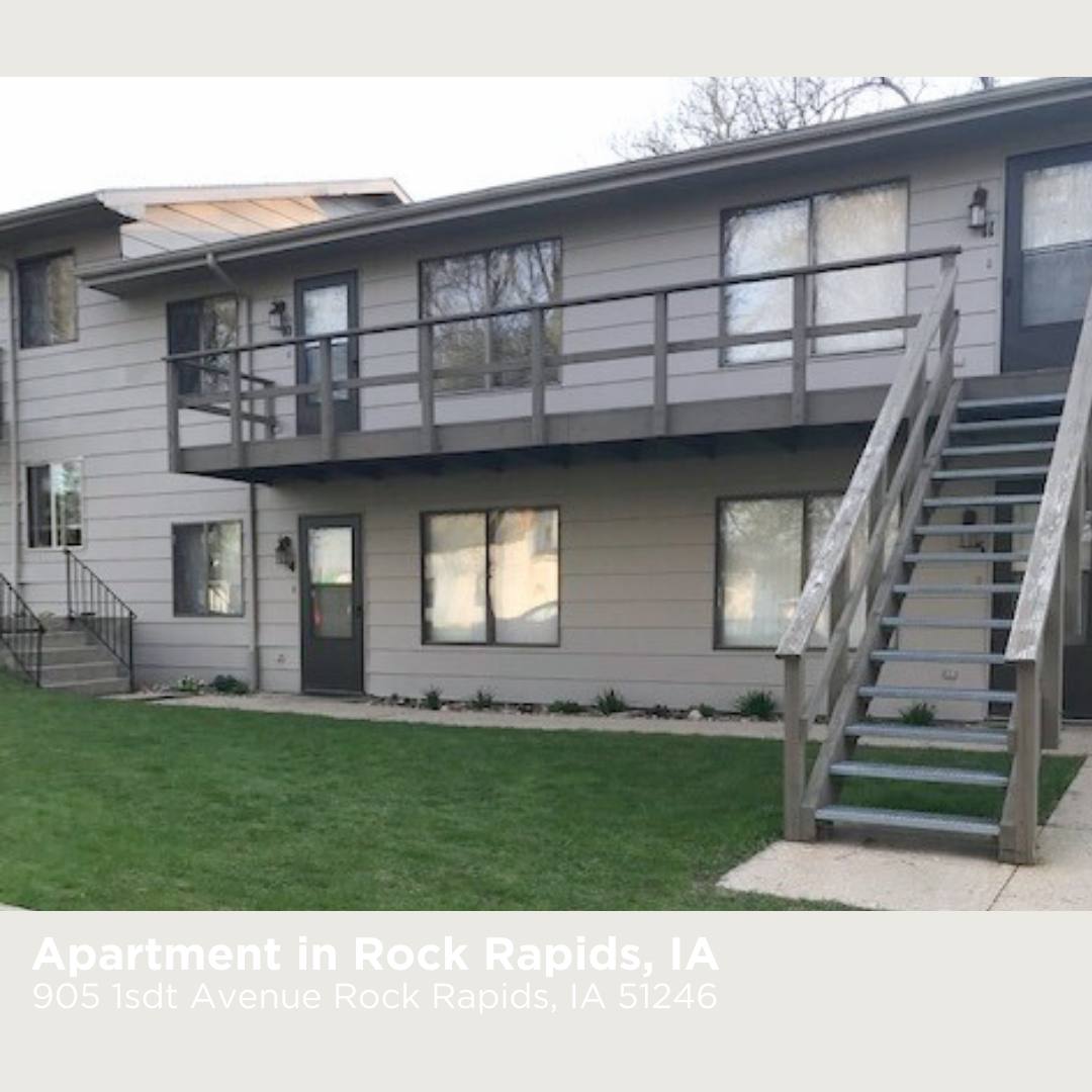Apartment for rent at 905 1st Ave, Rock Rapids, IA 51246