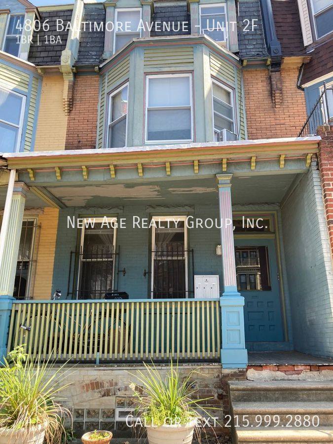 Apartment for rent at 4806 Baltimore Ave #2F, Philadelphia, PA 19143