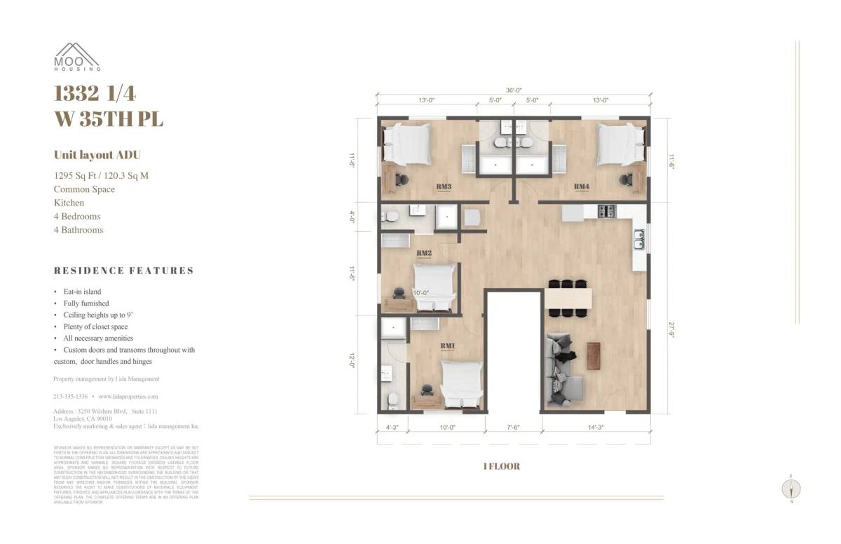 Apartment for rent at 1326 W 35th Place, Los Angeles, CA 90007