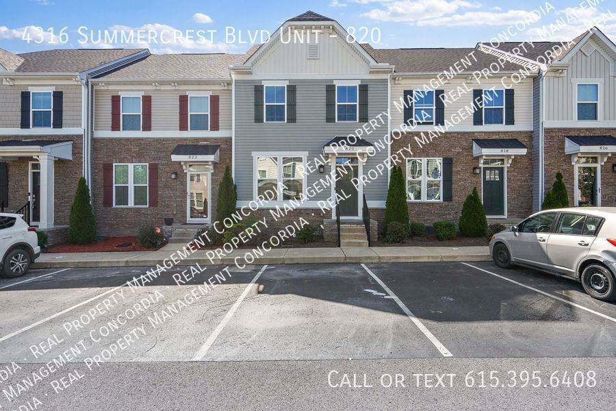 Townhouse for rent at 4316 Summercrest Blvd #820, Antioch, TN 37013