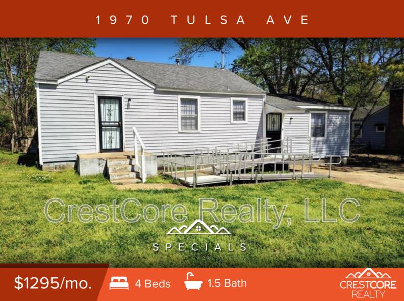 House for rent at 1970 Tulsa Ave, Memphis, TN 38127